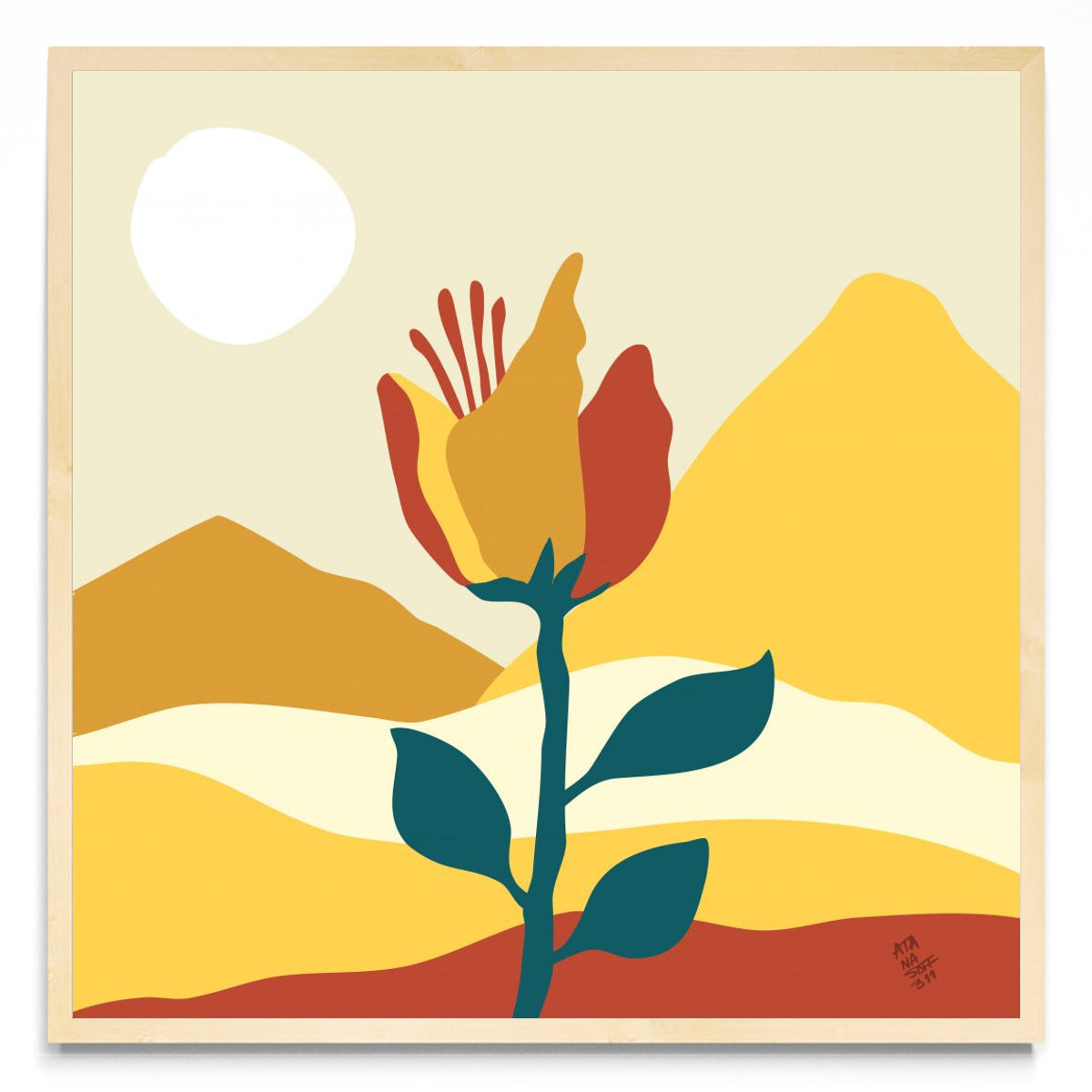 Flor en el valle - Cuadrado MC