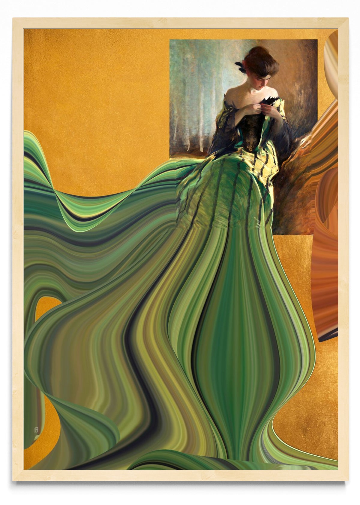 Appropriation – Green Dress - Retrato MC