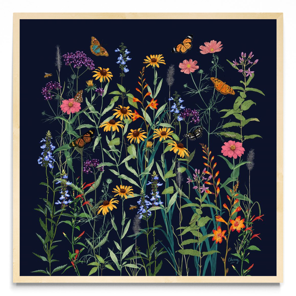 Jardin de primavera - Cuadrado MC