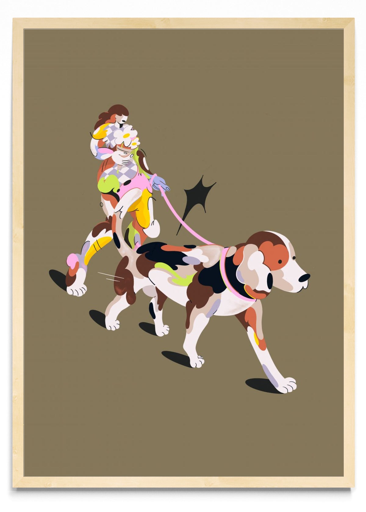 Mujer con perro - Retrato MC