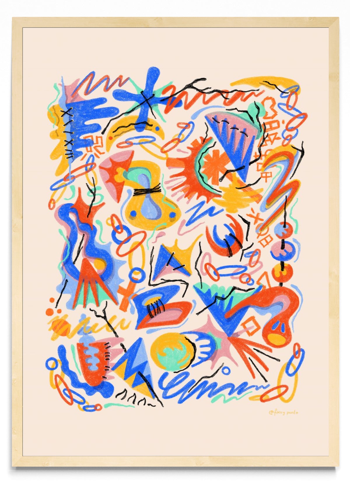 Asemic N6 - Retrato MC