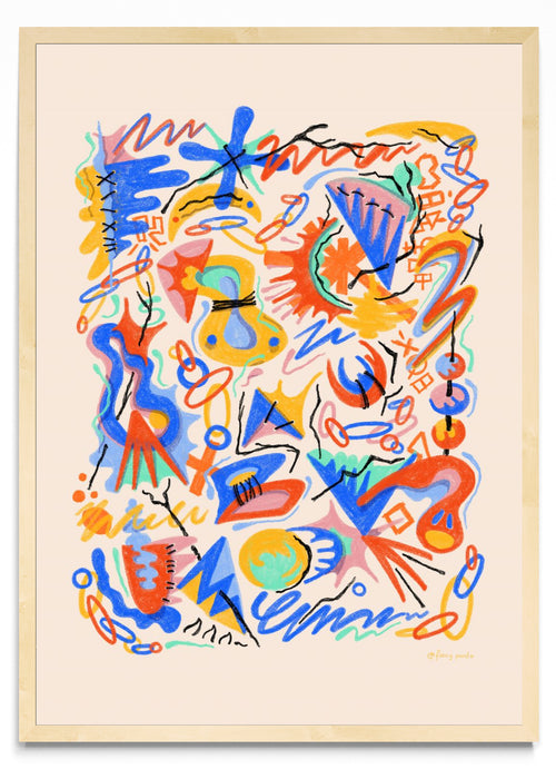 Asemic N6 - Retrato MC