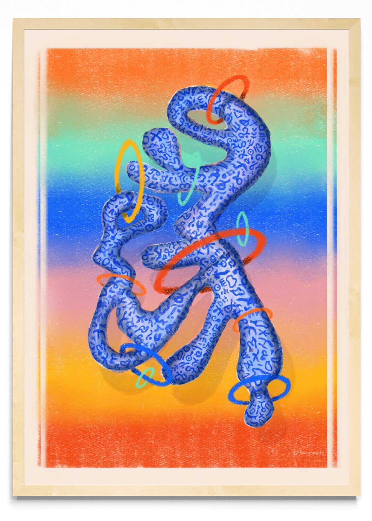 Asemic N 9 - Retrato MC