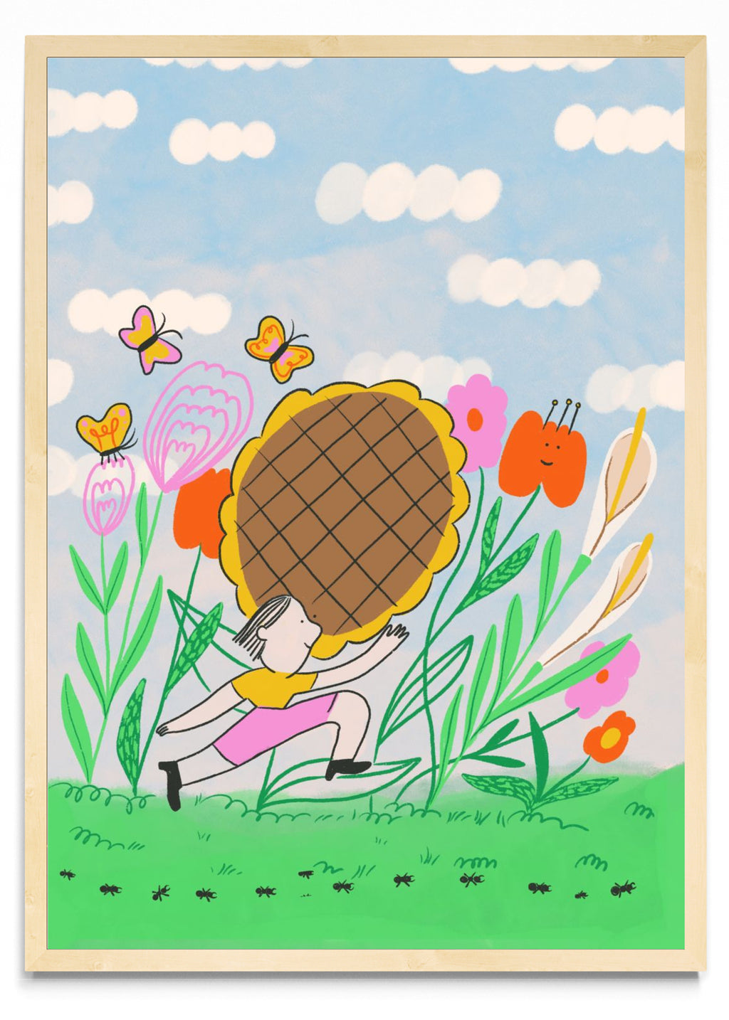 Descanso entre flores vertical - Retrato MC