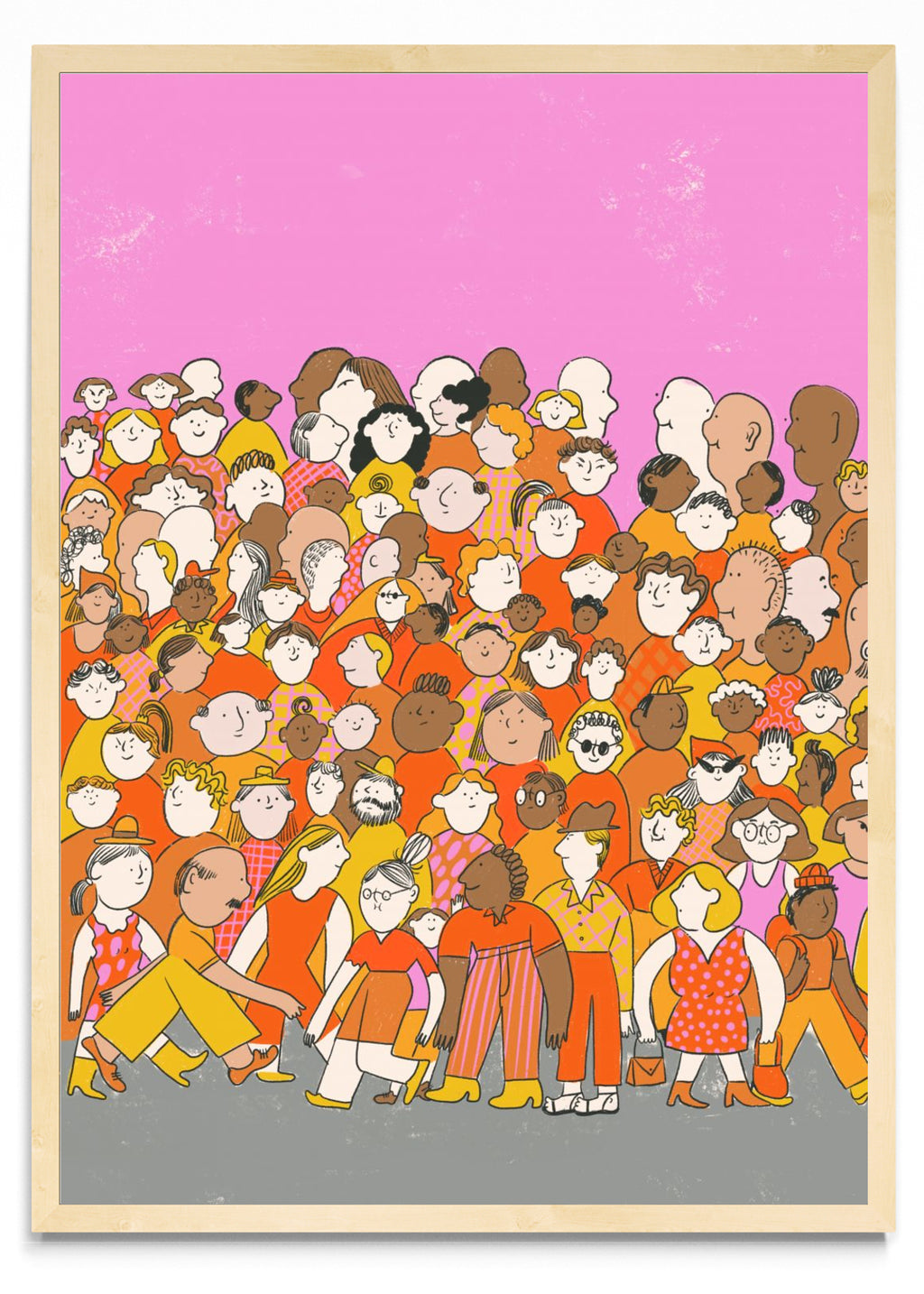 Perdida en la multitud vertical - Retrato MC