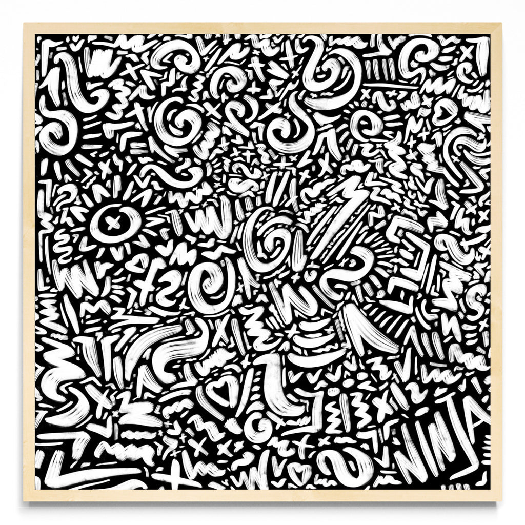 BLACK DOODLE - Cuadrado MC