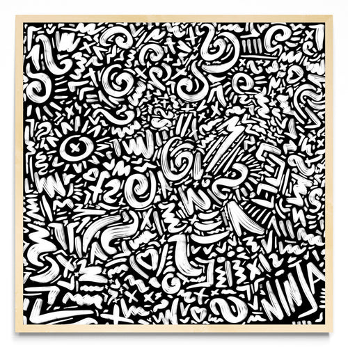 BLACK DOODLE - Cuadrado MC