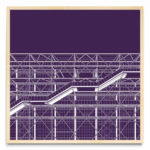 CENTRO POMPIDOU - Cuadrado MC