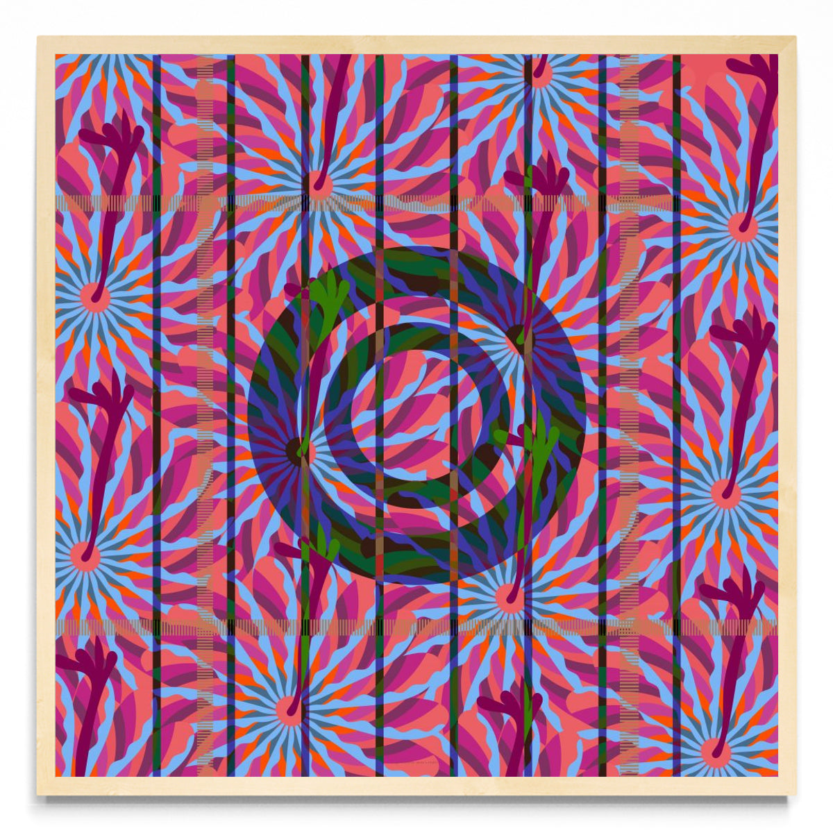 Abstract Flower Bside - Cuadrado MC