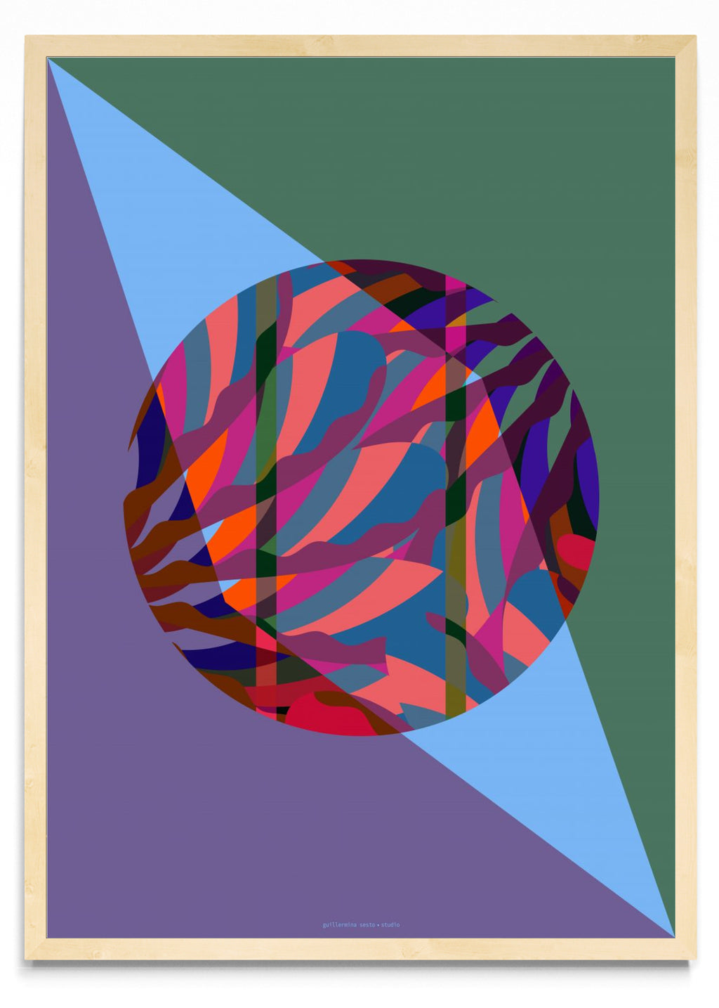 Abstract Round Retro - Retrato MC