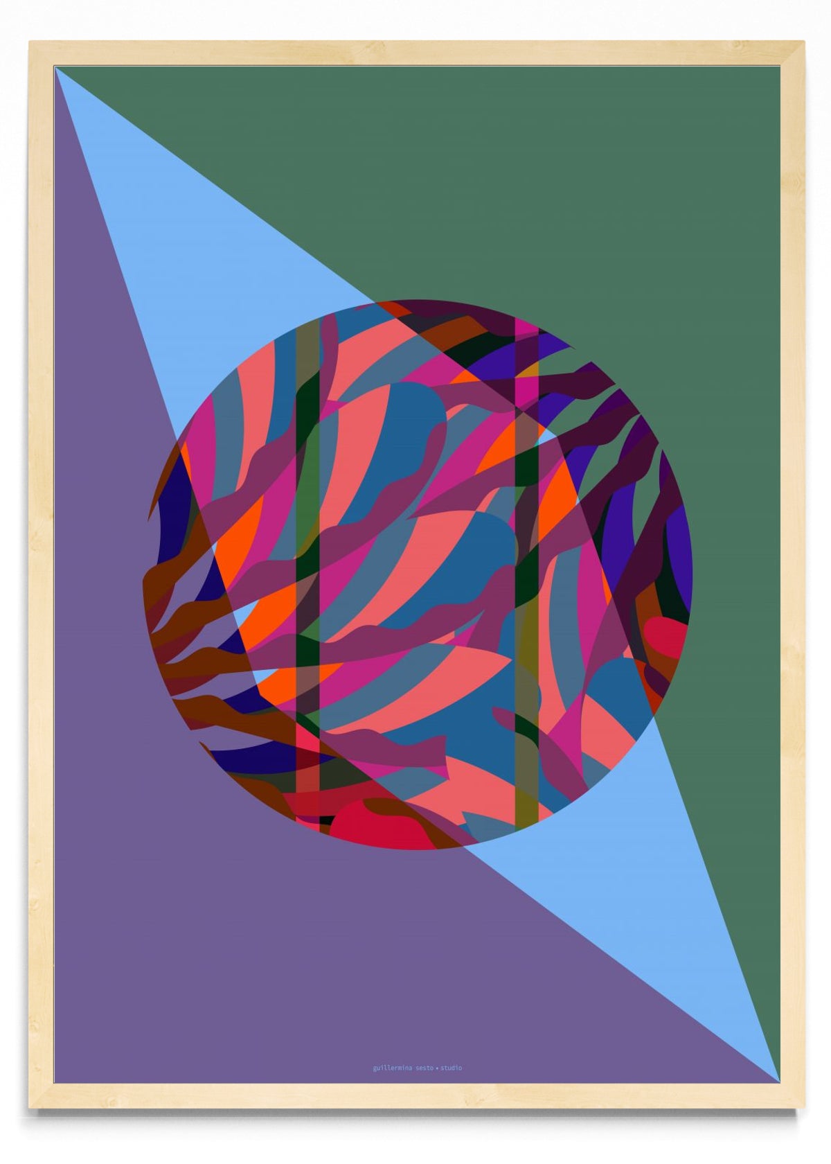 Abstract Round Retro - Retrato MC