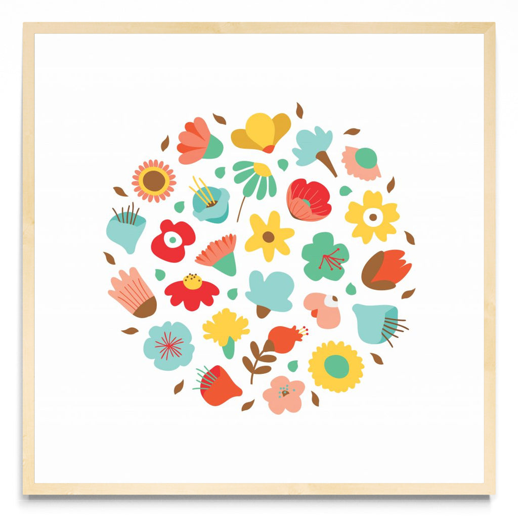 CIRCULO DE FLORES - Cuadrado MC
