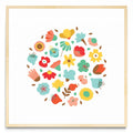 CIRCULO DE FLORES - Cuadrado MC