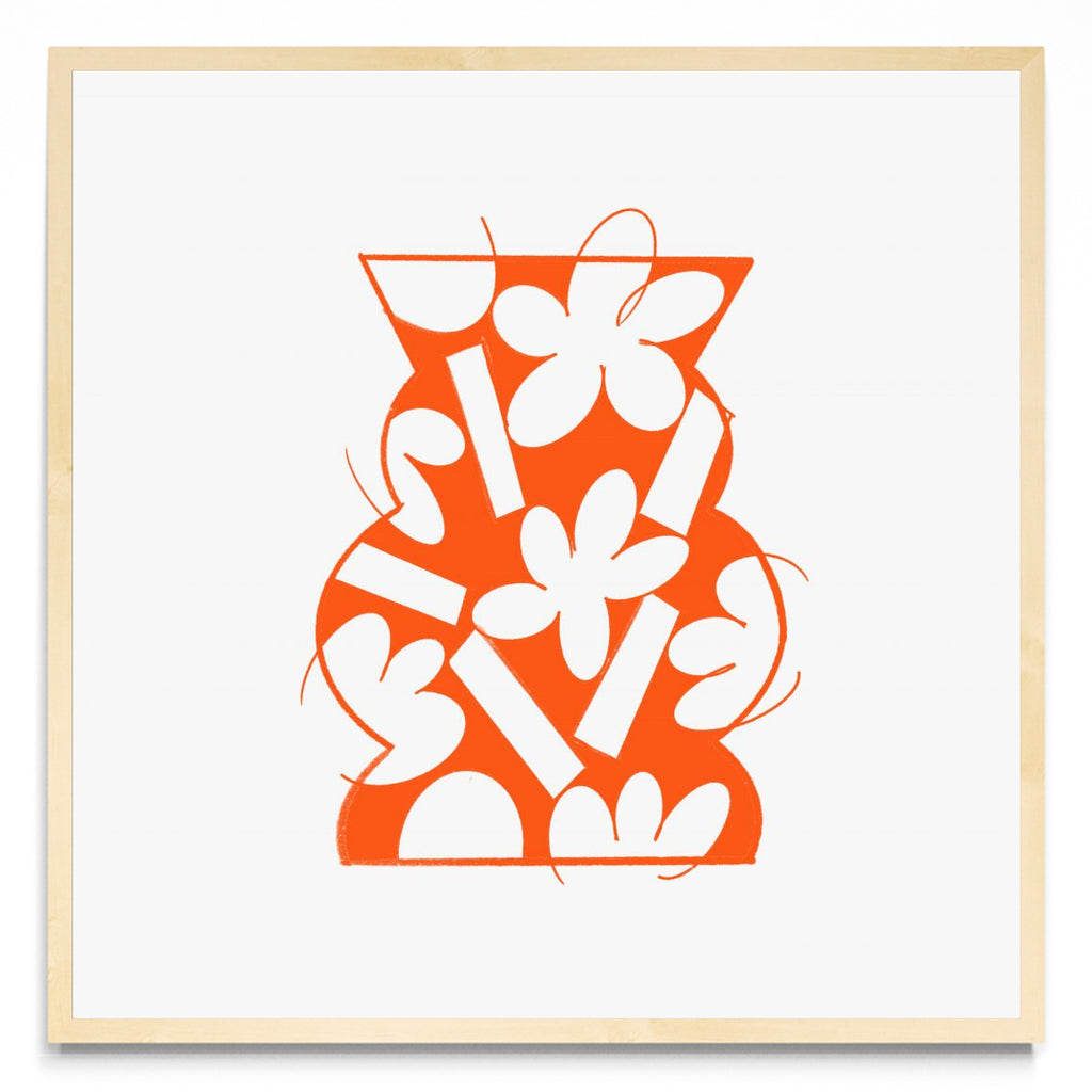 Vase Orange - Cuadrado MC