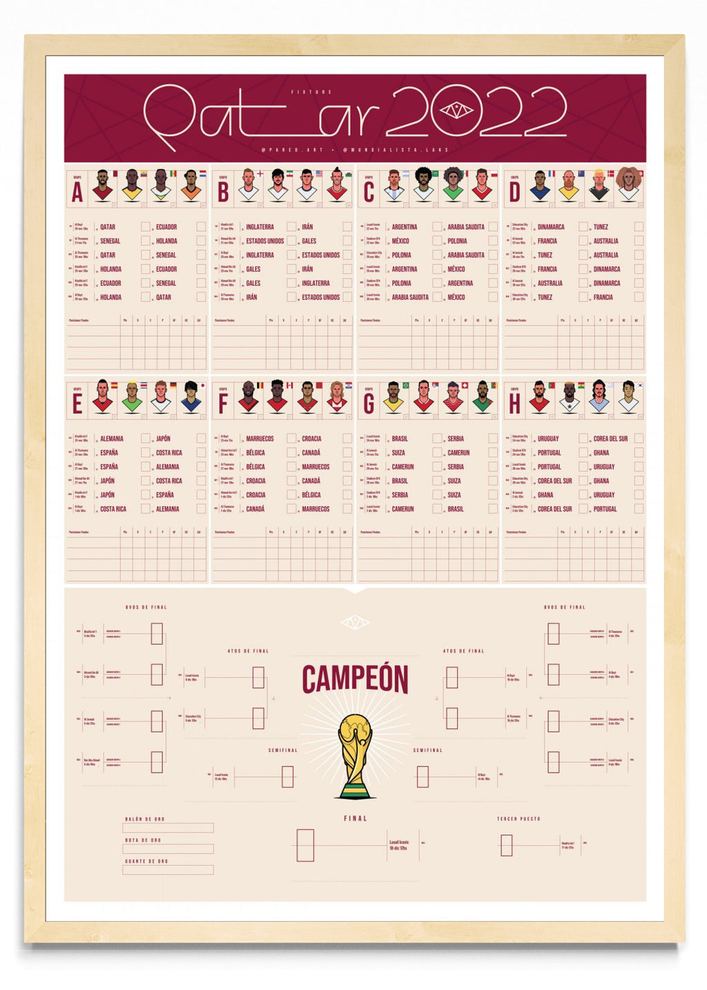 Fixture Qatar 2022 - Retrato MC
