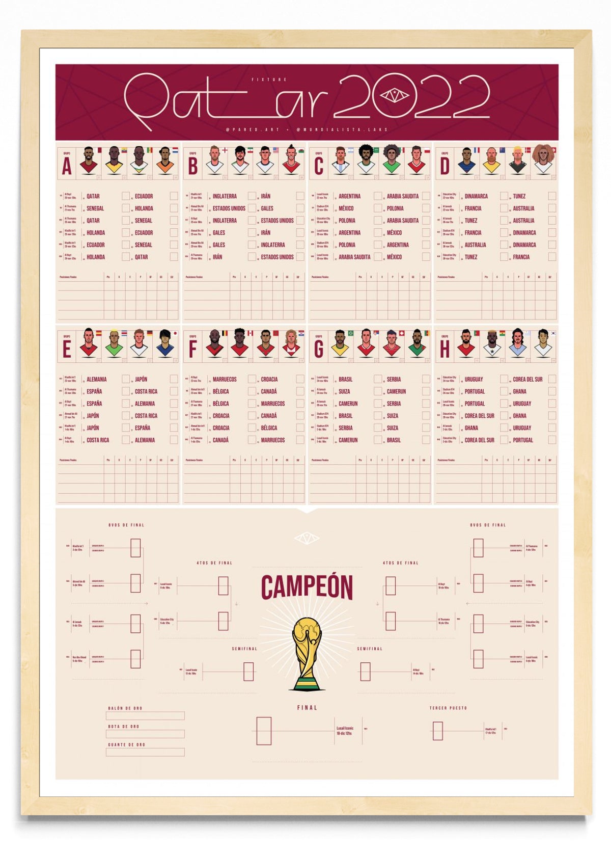 Fixture Qatar 2022 - Retrato MC