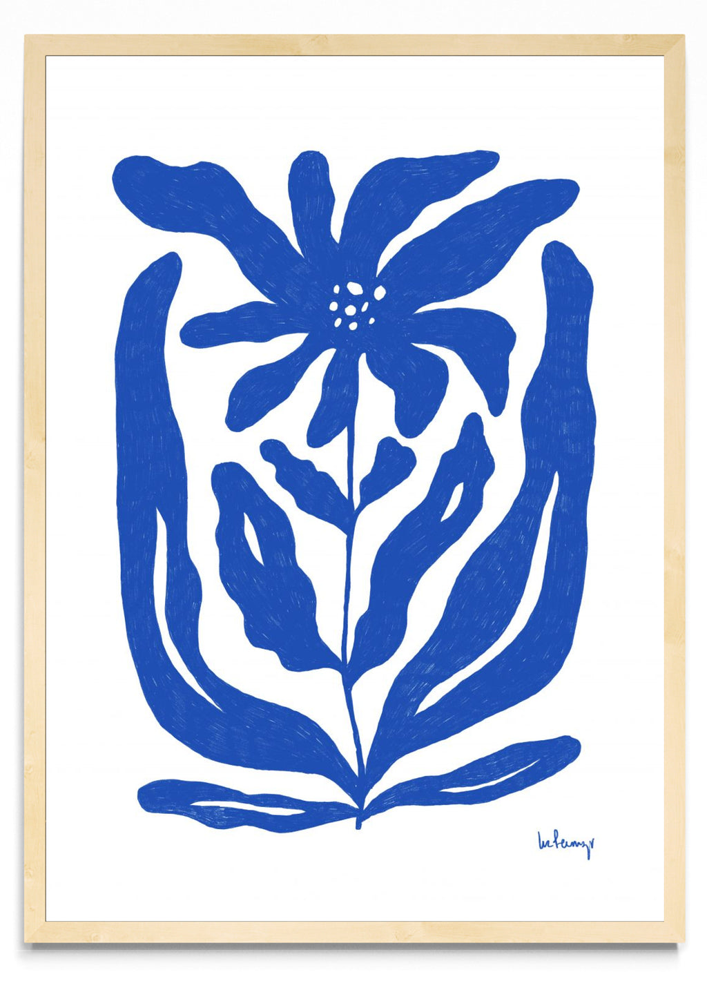 Flor azul 2 - Retrato MC