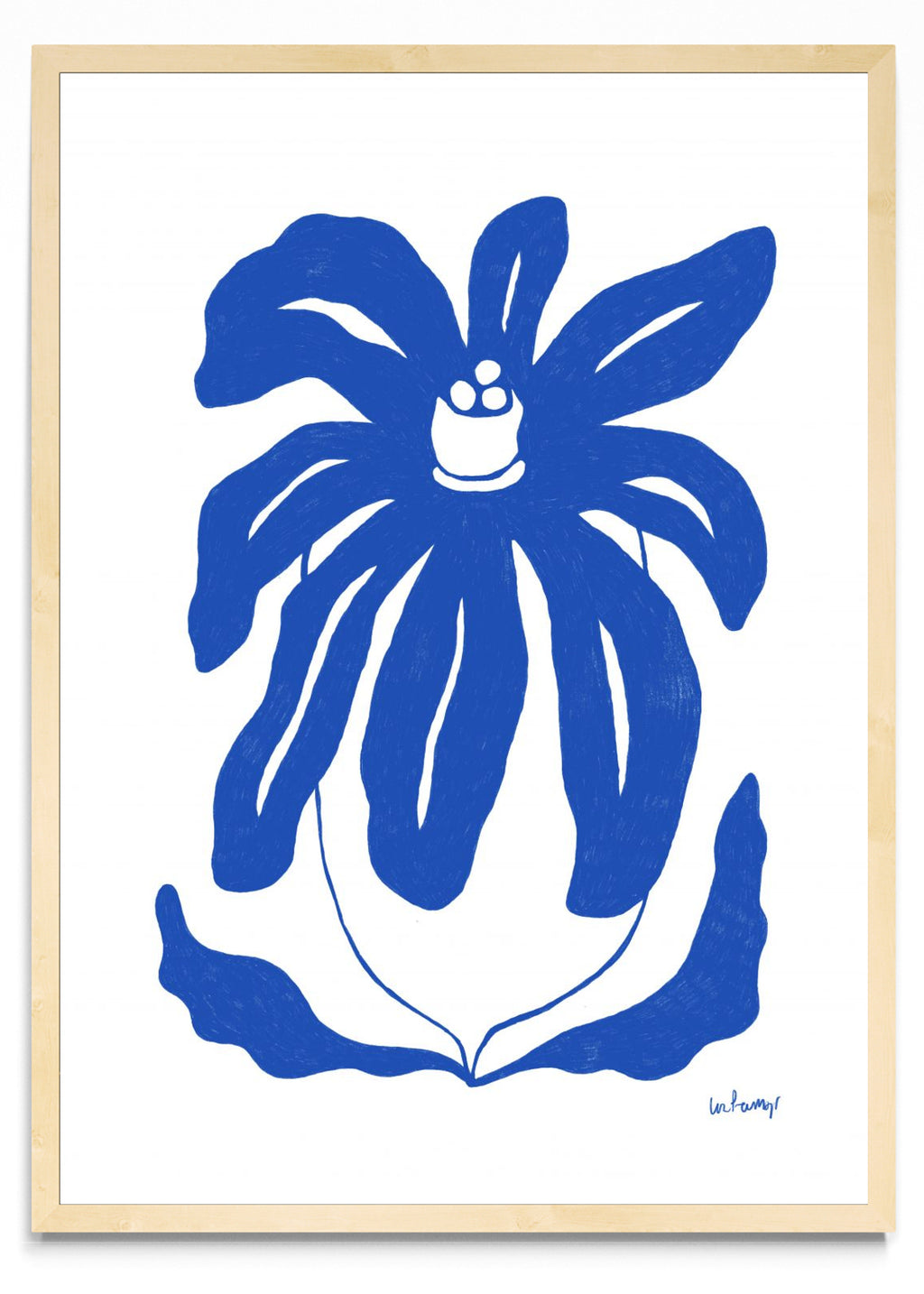 Flor azul 3 - Retrato MC
