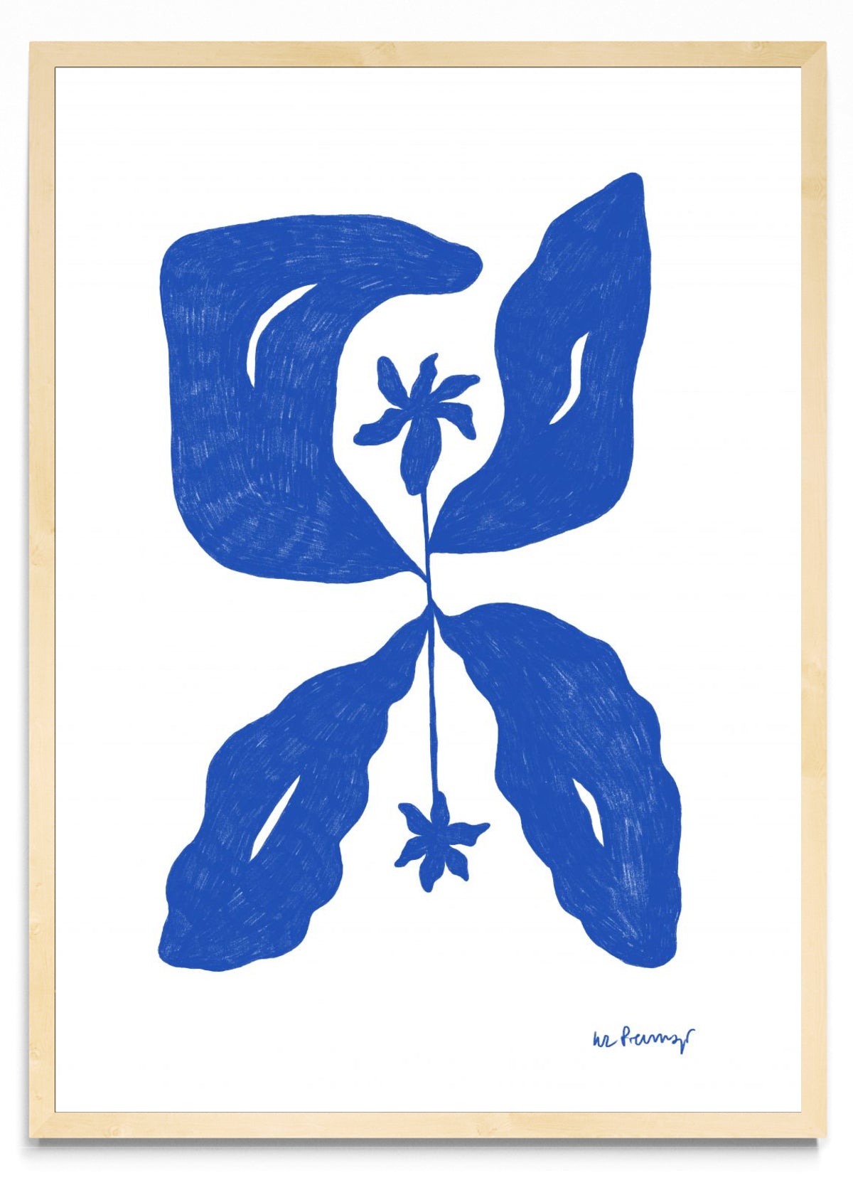 Flor azul 6 - Retrato MC