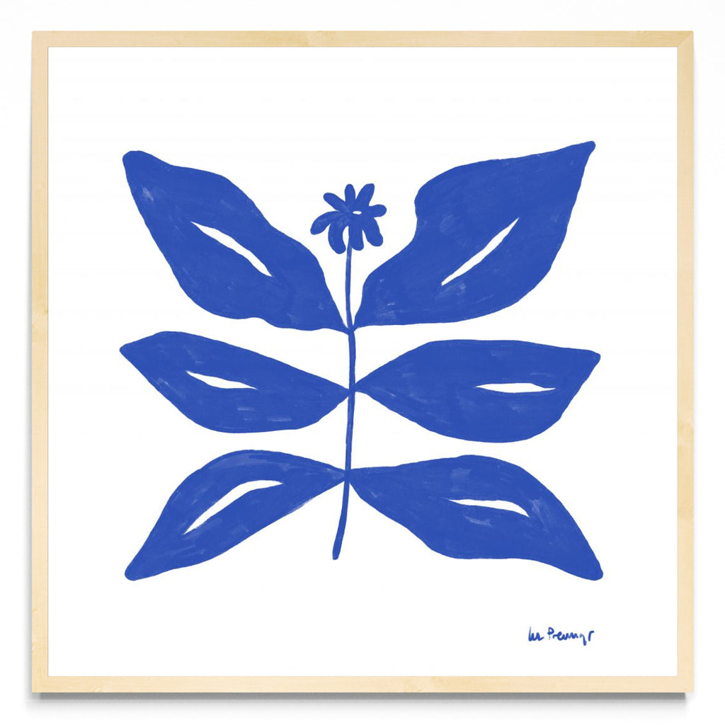 Flor azul 8 - Cuadrado MC