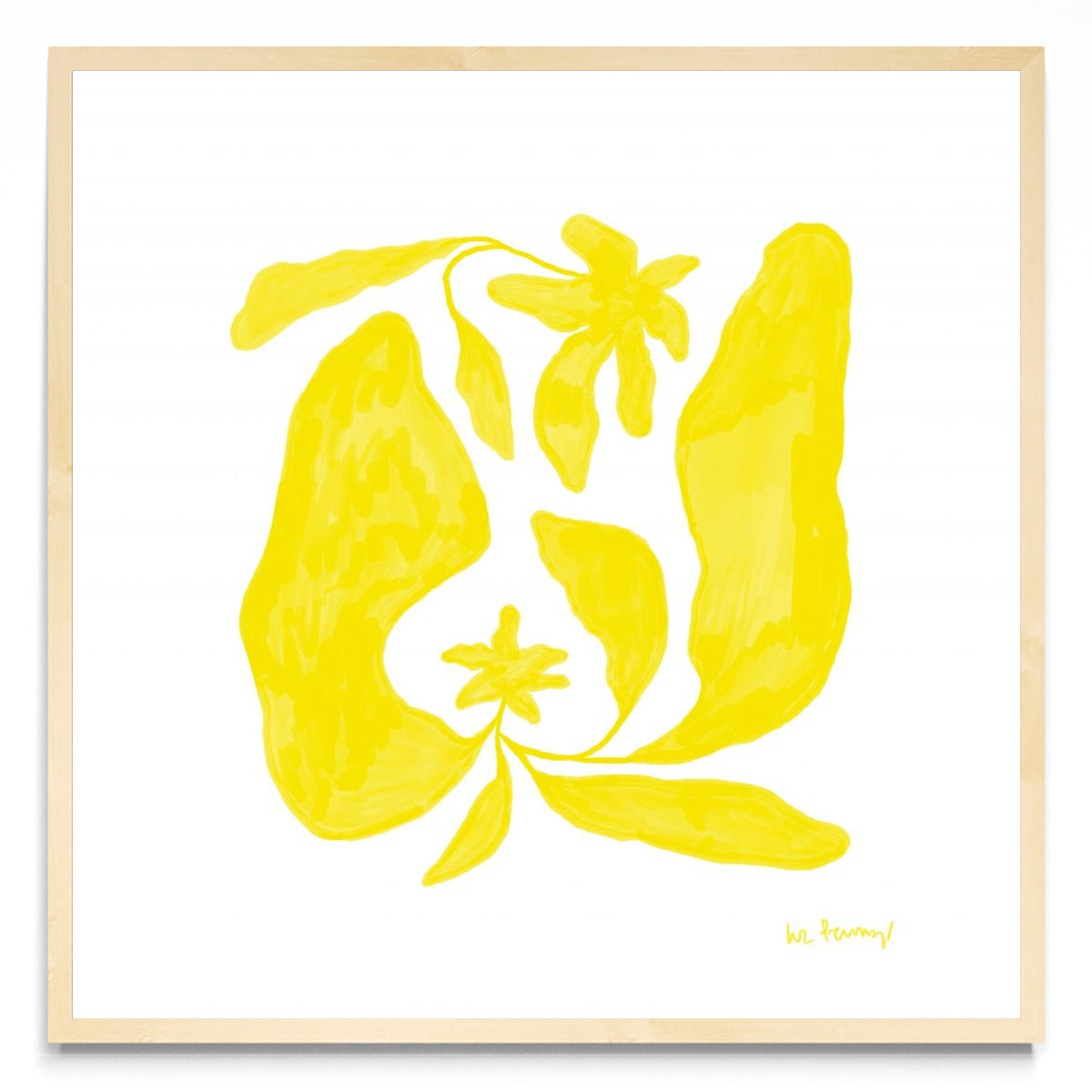 Flor amarilla 5 - Cuadrado MC