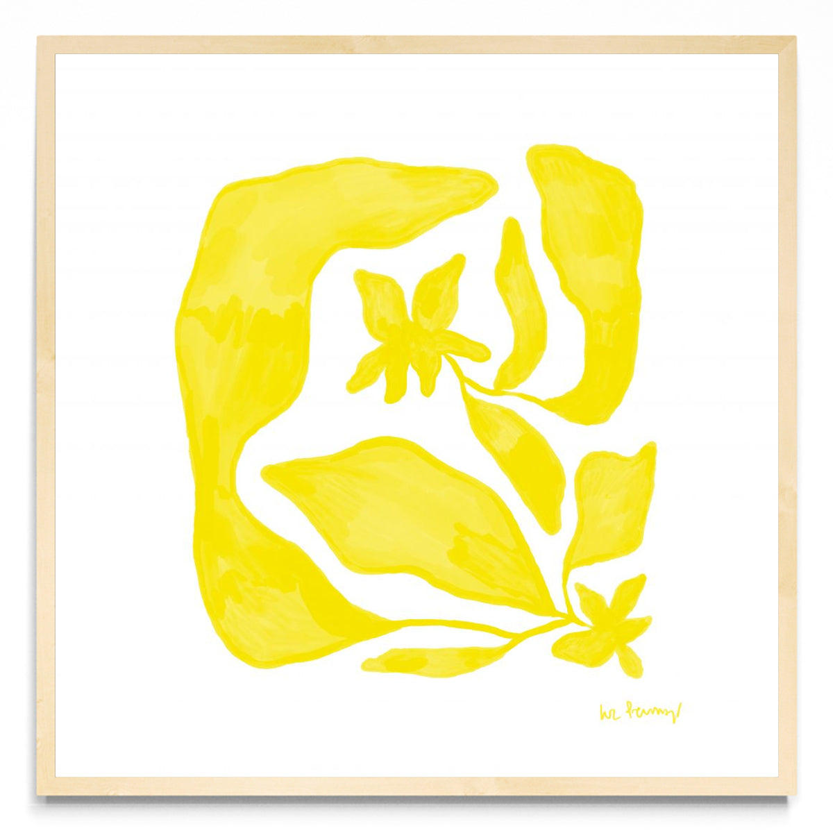 Flor amarilla 6 - Cuadrado MC