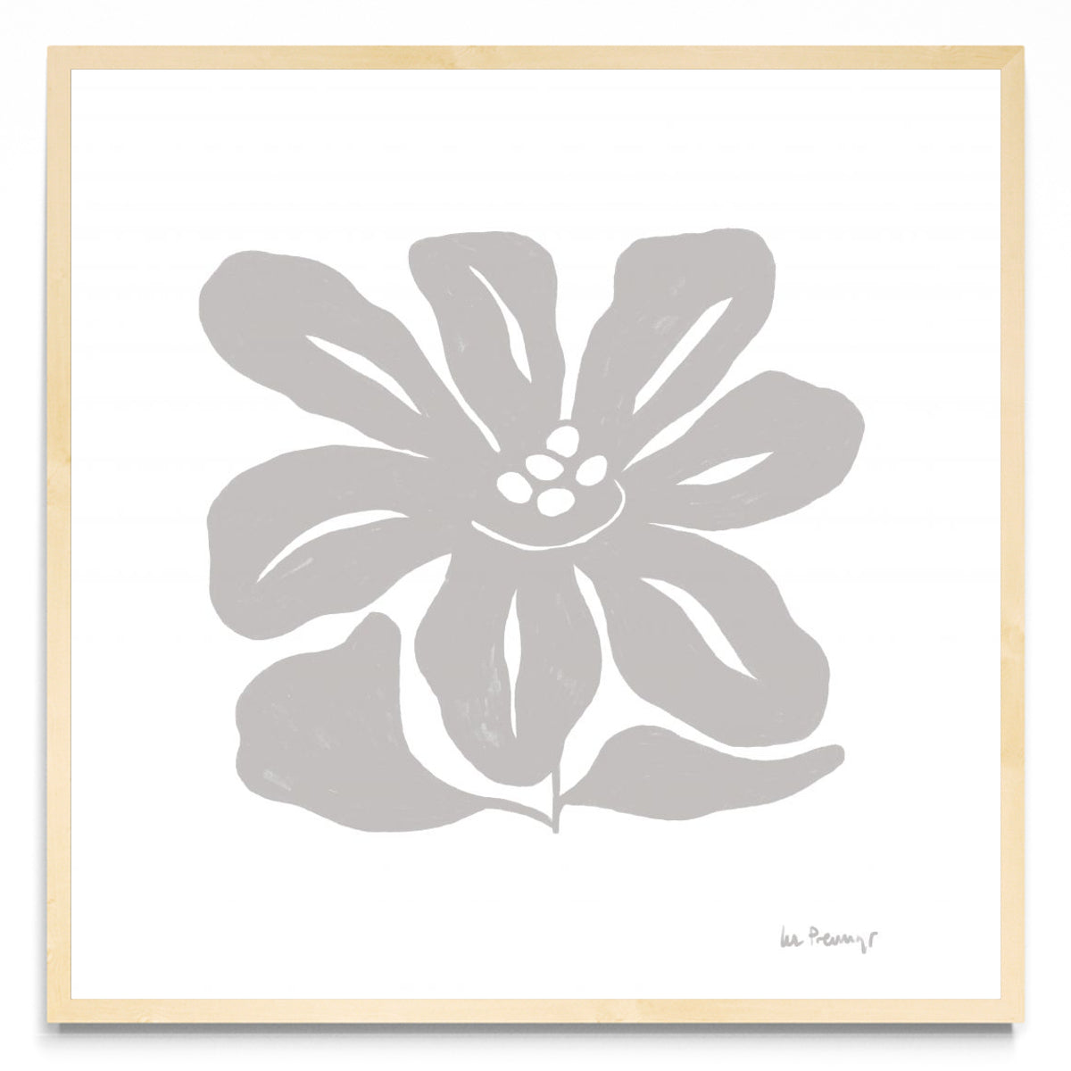 Flor neutra 9 - Cuadrado MC