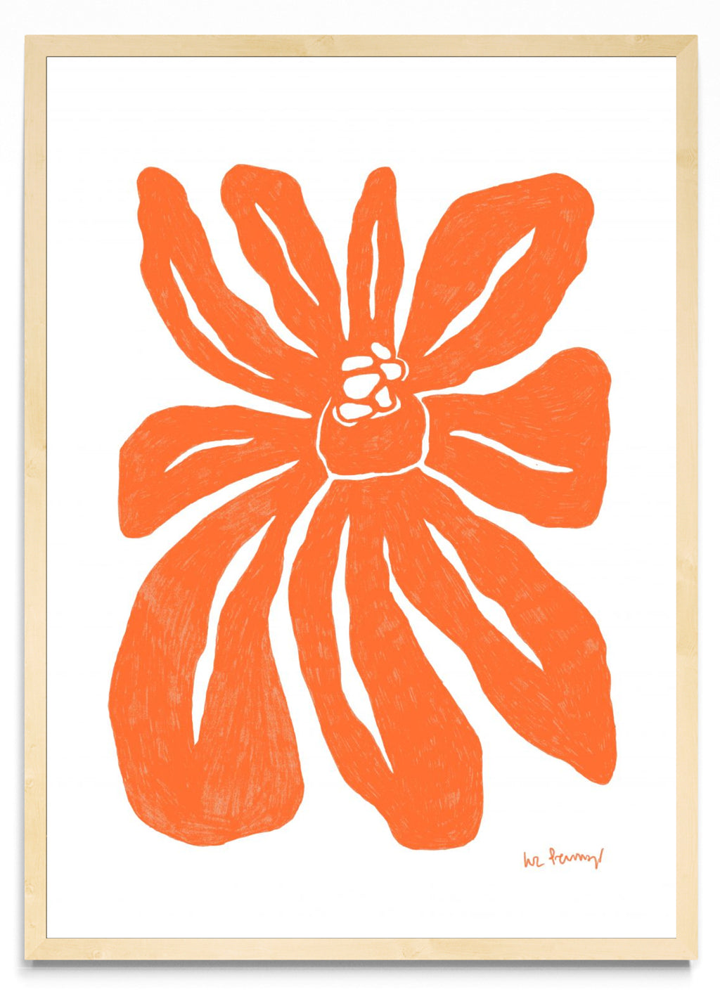 Flor naranja 1 - Retrato MC