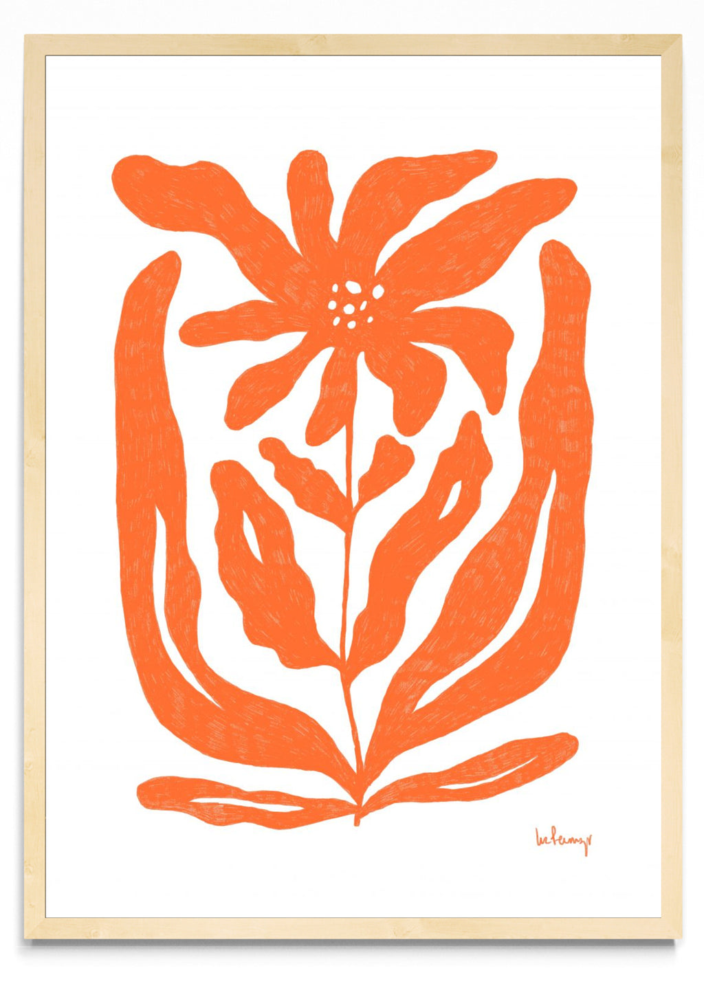 Flor naranja 2 - Retrato MC