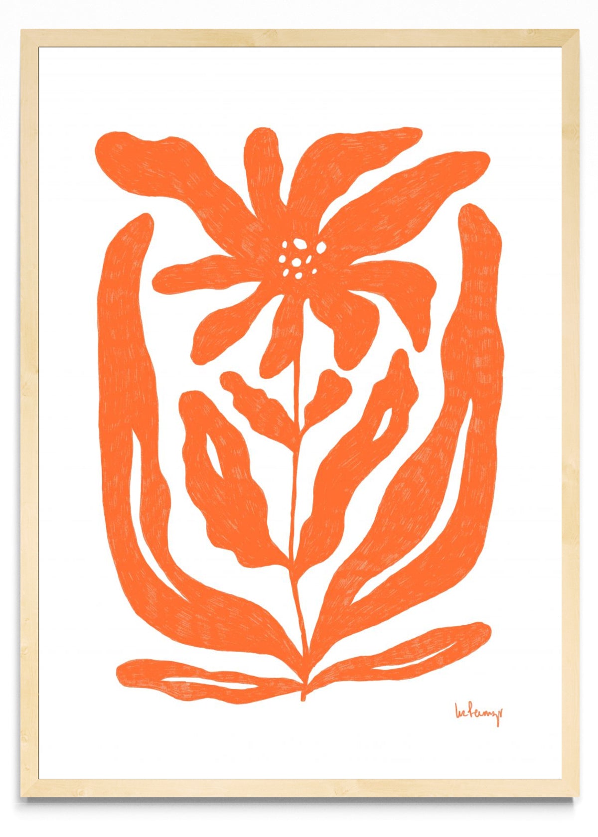 Flor naranja 2 - Retrato MC
