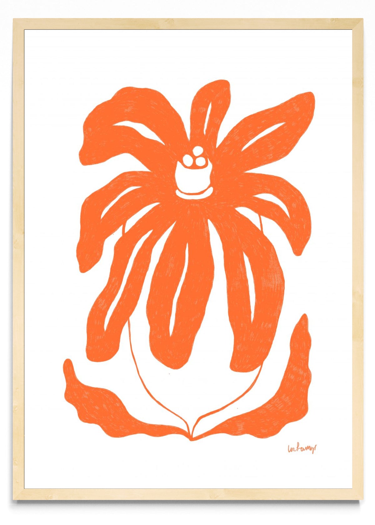 Flor naranja 3 - Retrato MC