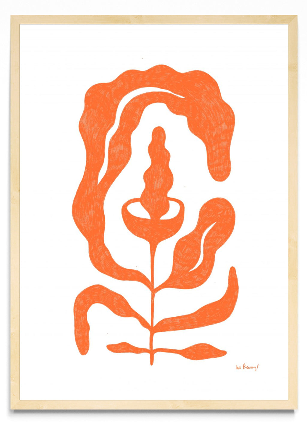 Flor naranja 4 - Retrato MC