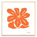 Flor naranja 9 - Cuadrado MC