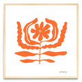 Flor naranja 10 - Cuadrado MC