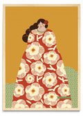 Mujer con vestido rojo - Retrato MC