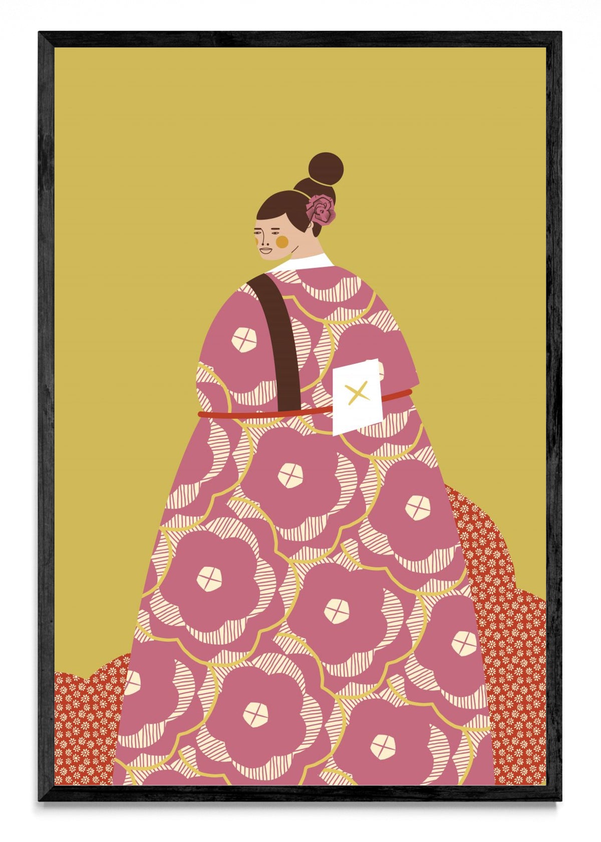 Mujer con Kimono Rosa - FotoV N
