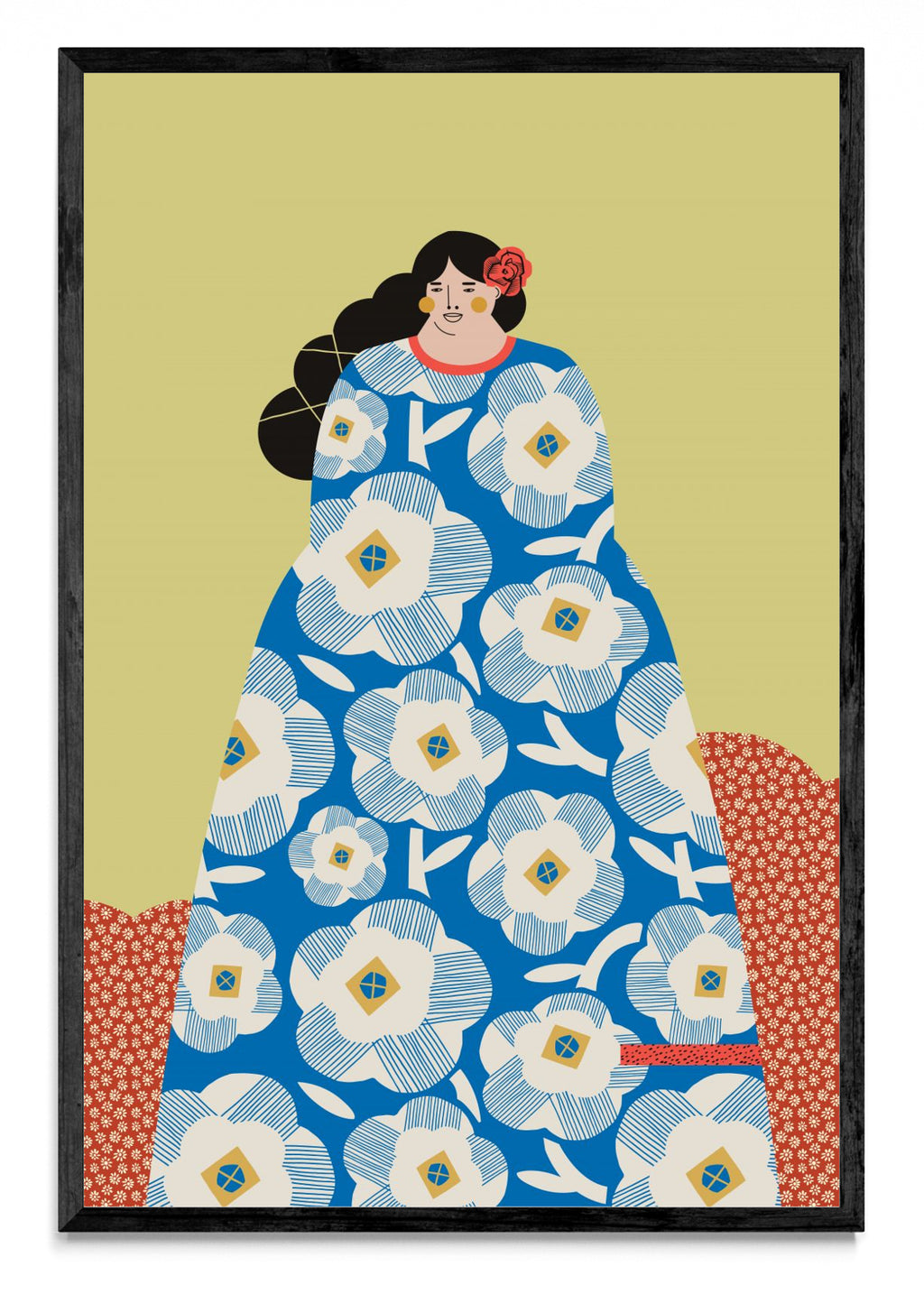 Mujer con vestido Azul - FotoV N