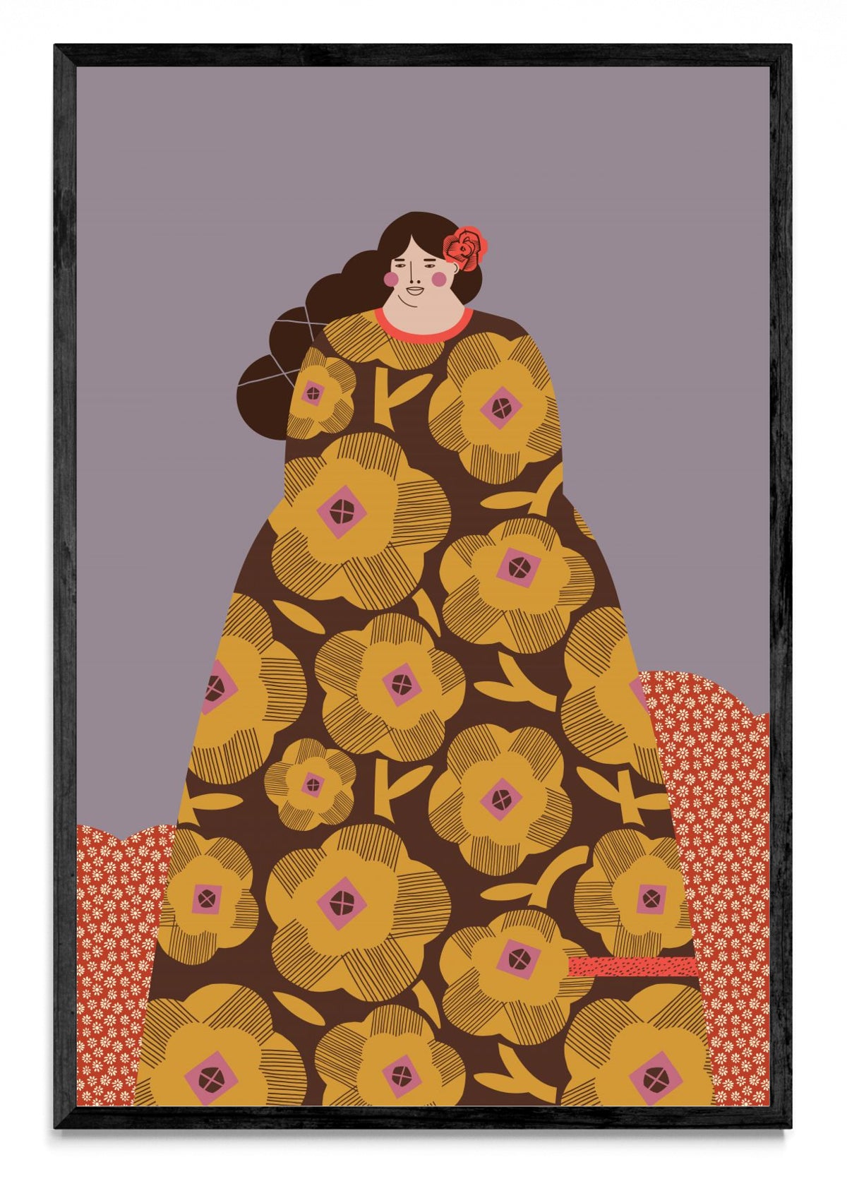 Mujer con vestido marrón - FotoV N