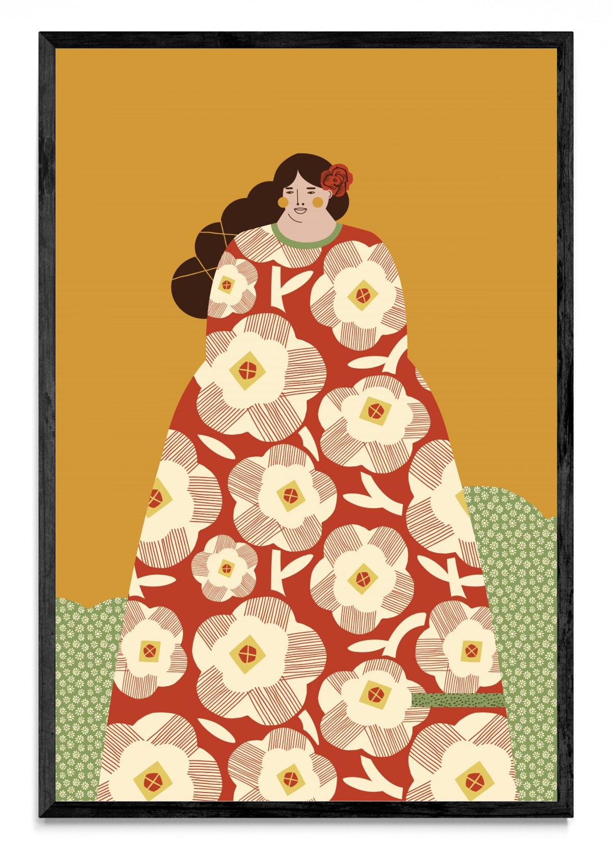 Mujer con Kimono Rojo - FotoV N
