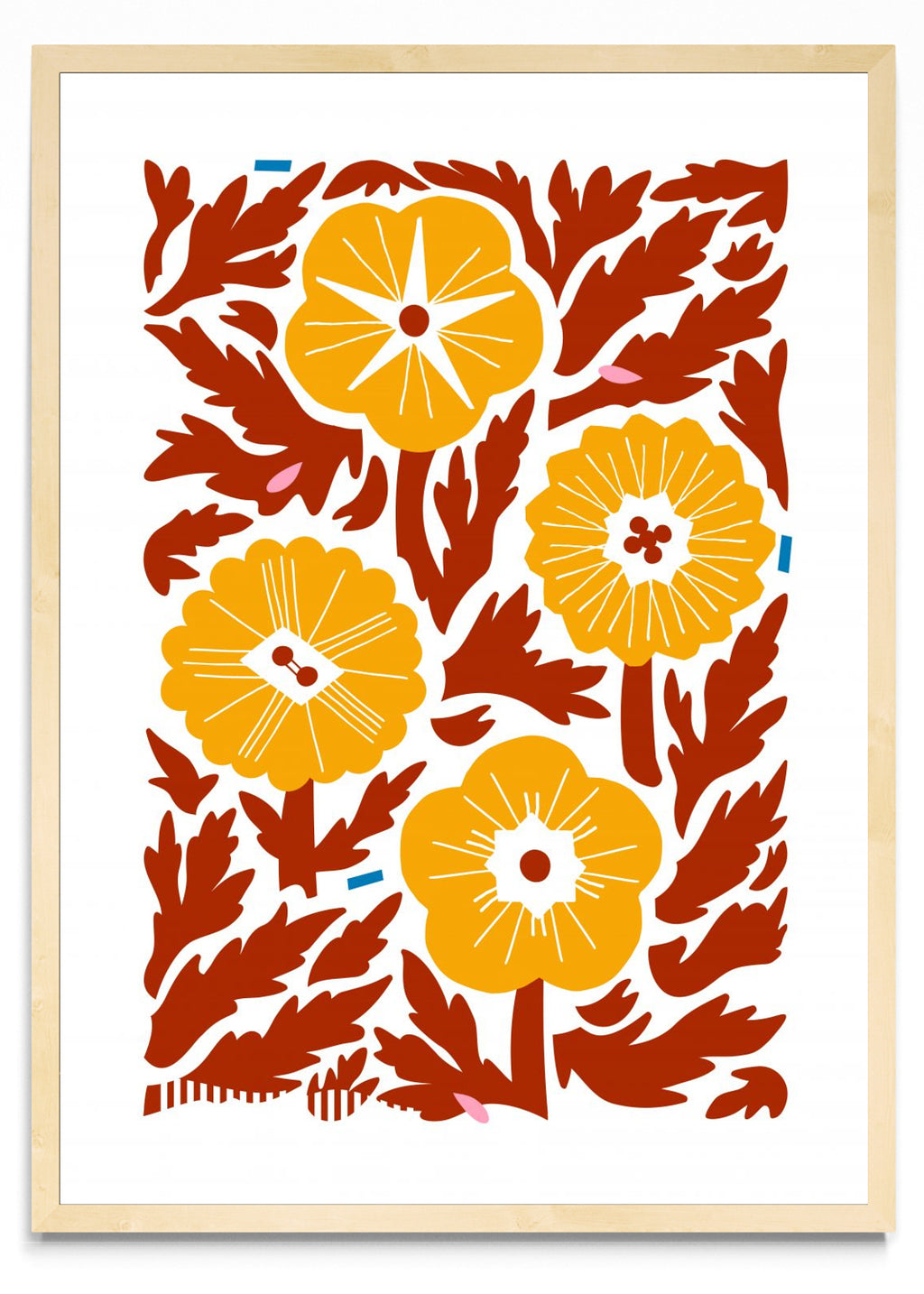 Cuatro Flores - Naranja - Retrato MC