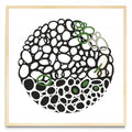 STONE CIRCLE - NEGRO Y VERDE - Cuadrado MC