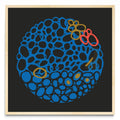 STONE CIRCLE - NEGRO Y AZUL - Cuadrado MC