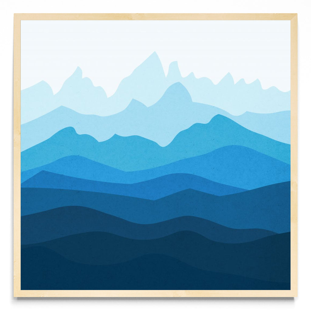 Paisaje de acuarela 3 - Cuadrado MC