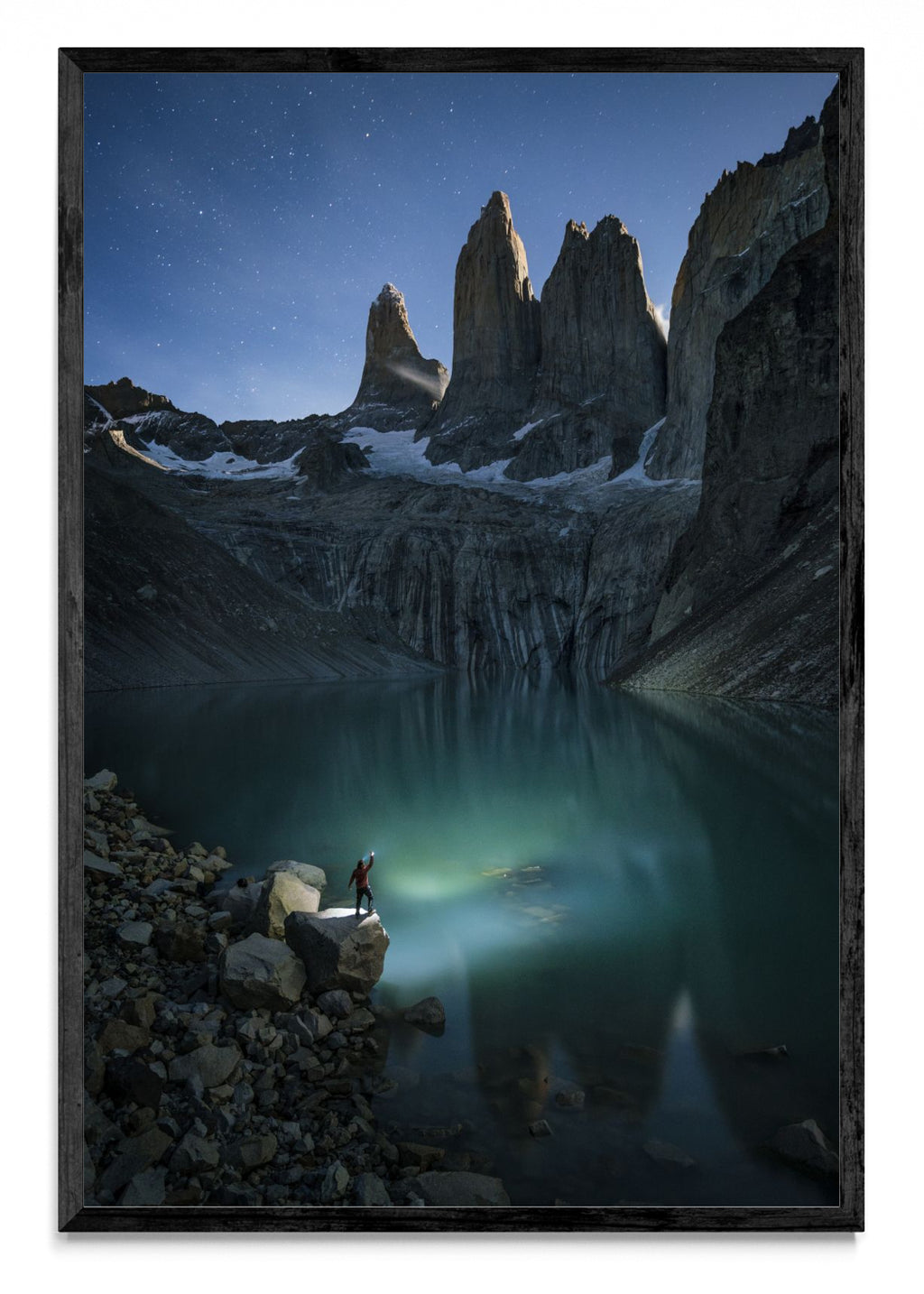 Contra luz de luna llena en Torres del Paine - FotoV N