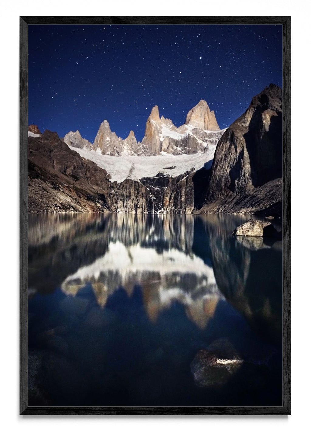 El Chalten iluminado por las estrellas - FotoV N