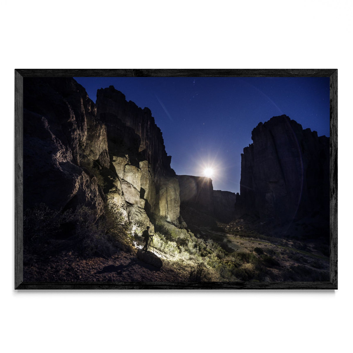 Puesta de Luna en el Cañadón - FotoH N