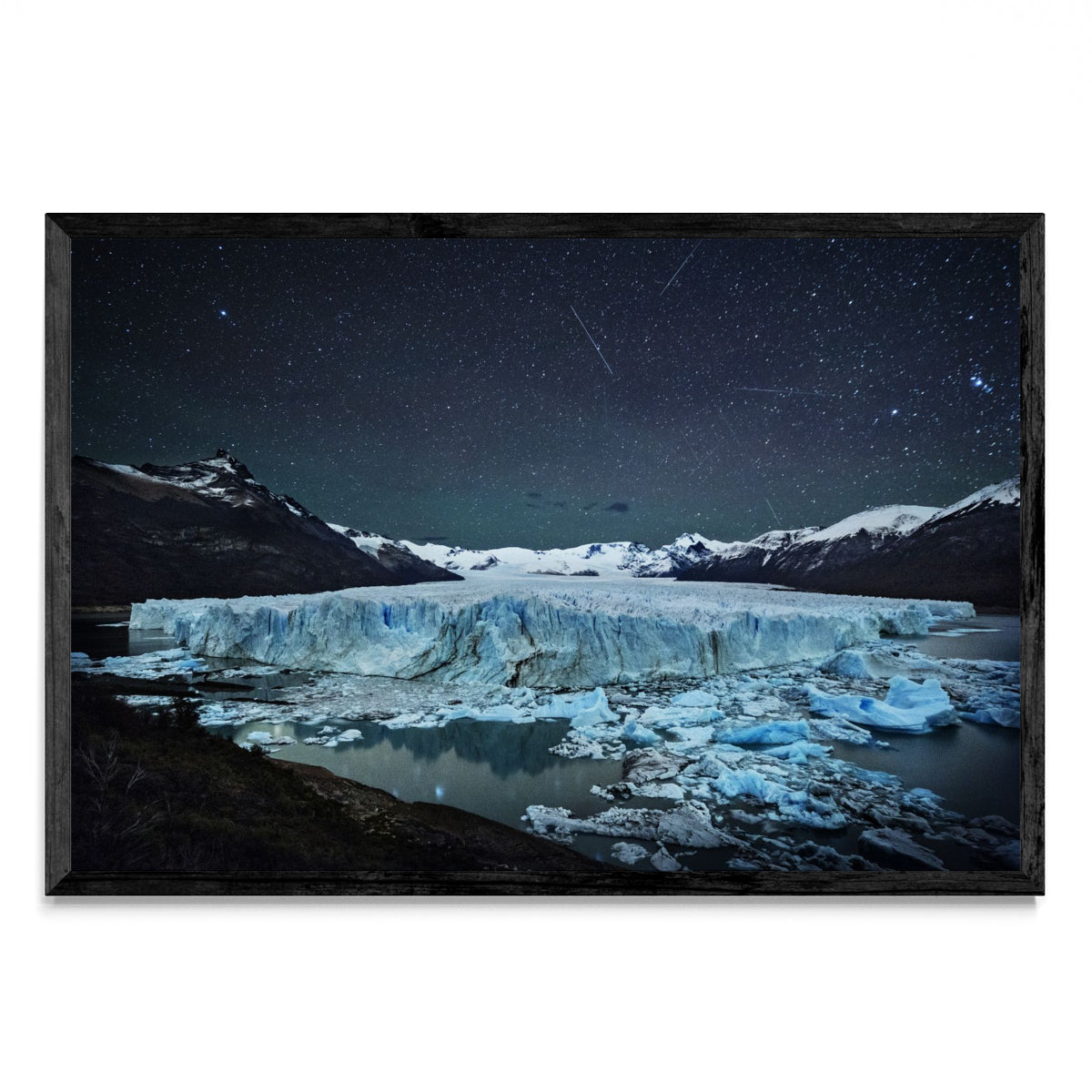 Lluvia de Estrellas sobre el Glaciar - FotoH N