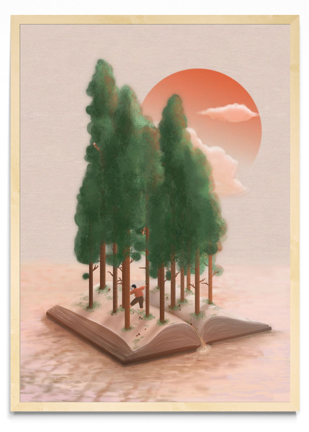 Lecturas en el bosque - Retrato MC