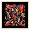 Caras de fuego - Cuadrado MC