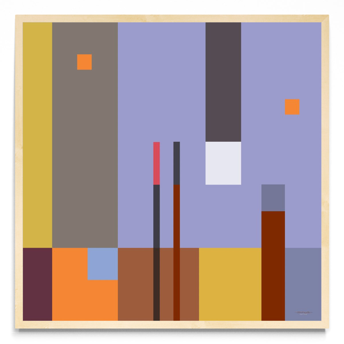 Abstracción colours 2 - Cuadrado MC